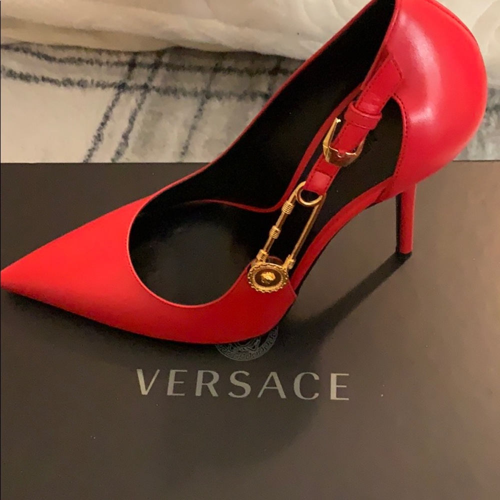 Versace Medusa Pin Heels
